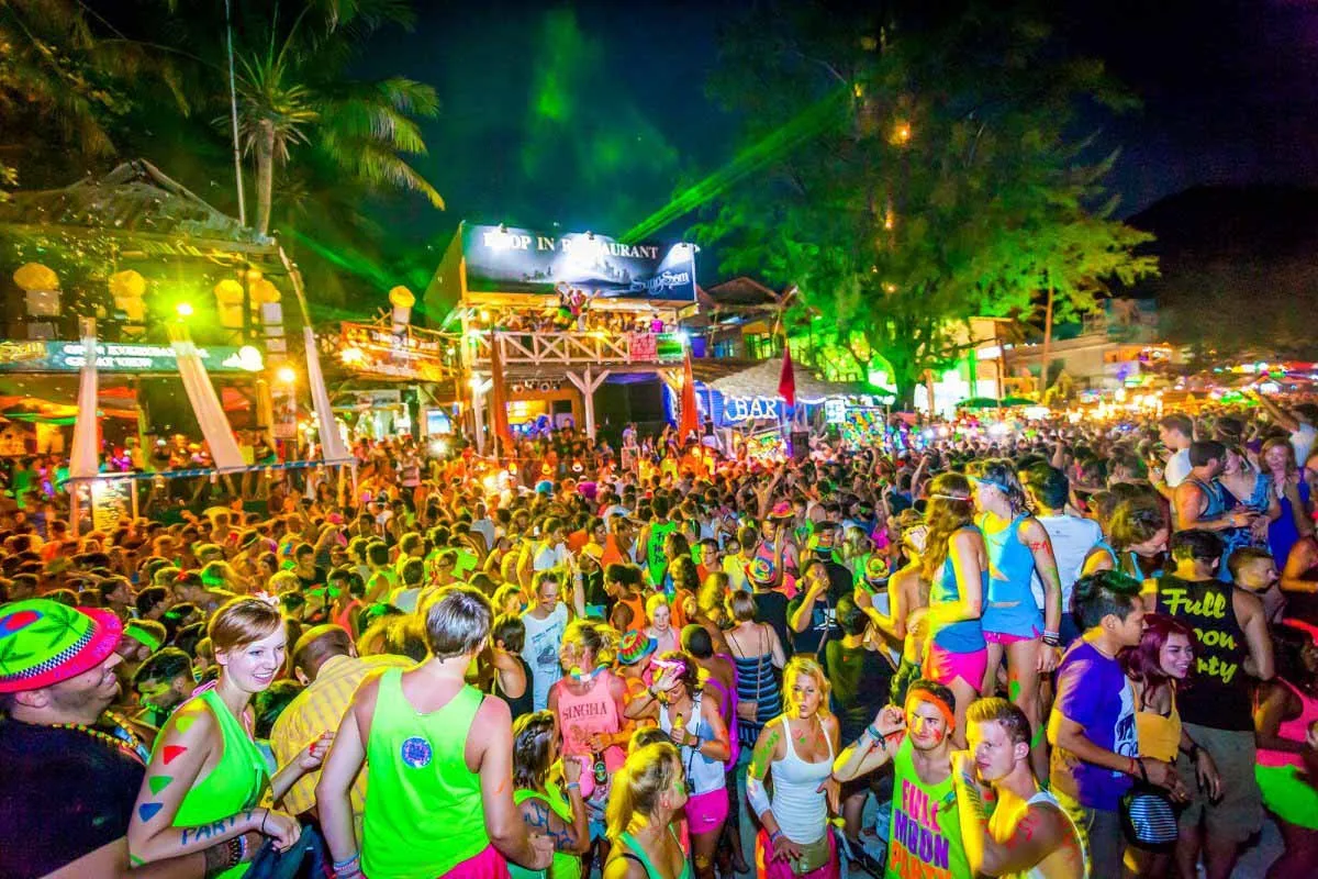 Koh Phangan, Thailand, Full moon party