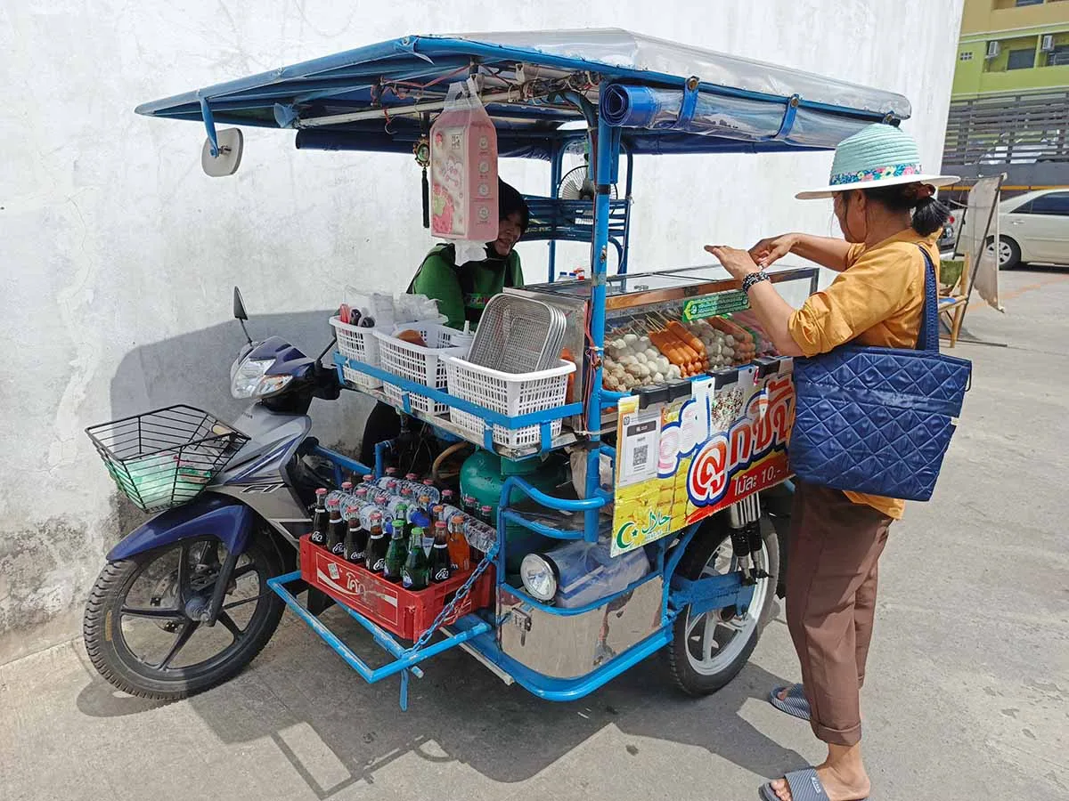 Scooter As Mobile Superstore or Restaurant in Thailand