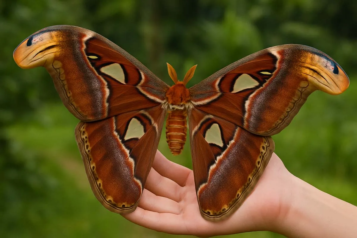 Atlas moth, Thailand