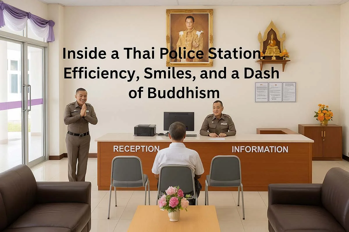 Inside a Thai Police Station, Thailand